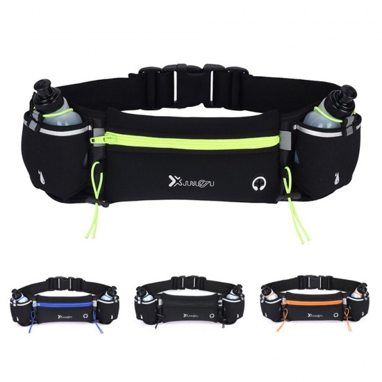 Waist Bag Running Belt with Water Bottles Phone Bag Waterproof for Sport Fitness Waist Bag Running Belt with Water Bottles Phone Bag Waterproof for Sport Fitness