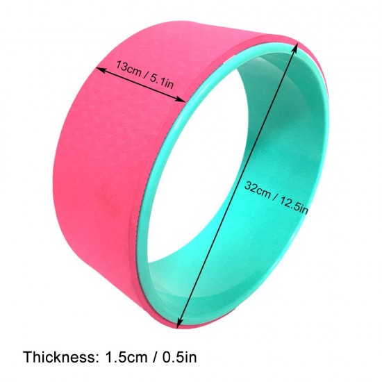Yoga Wheel Dharma Yoga Pose Wheel 12.5x5In Yoga Circle Ring Strong Roller Yoga Back Stretcher Balance Accessory Yoga Wheel Dharma Yoga Pose Wheel 12.5x5In Yoga Circle Ring Strong Roller Yoga Back Stretcher Balance Accessory