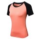 Women Workout T-shirt Raglan Short Sleeves Splicing O Neck Quick Dry Running Performance Exercise Gym Baselayer Sport Shirts Casual Tops Women Workout T-shirt Raglan Short Sleeves Splicing O Neck Quick Dry Running Performance Exercise Gym Baselayer Sport Shirts Casual Tops
