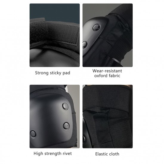 6Pcs/Set 2 Wrist Guards + 2 Elbow Pads + 2 Knee Pads Thicken Shell Impact Resistance Outdoor Sports All-around Protection 6Pcs/Set 2 Wrist Guards + 2 Elbow Pads + 2 Knee Pads Thicken Shell Impact Resistance Outdoor Sports All-around Protection
